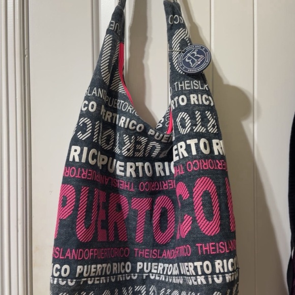 Robin Ruth Puerto Rico Large Canvas Hobo Bag - Picture 2 of 10